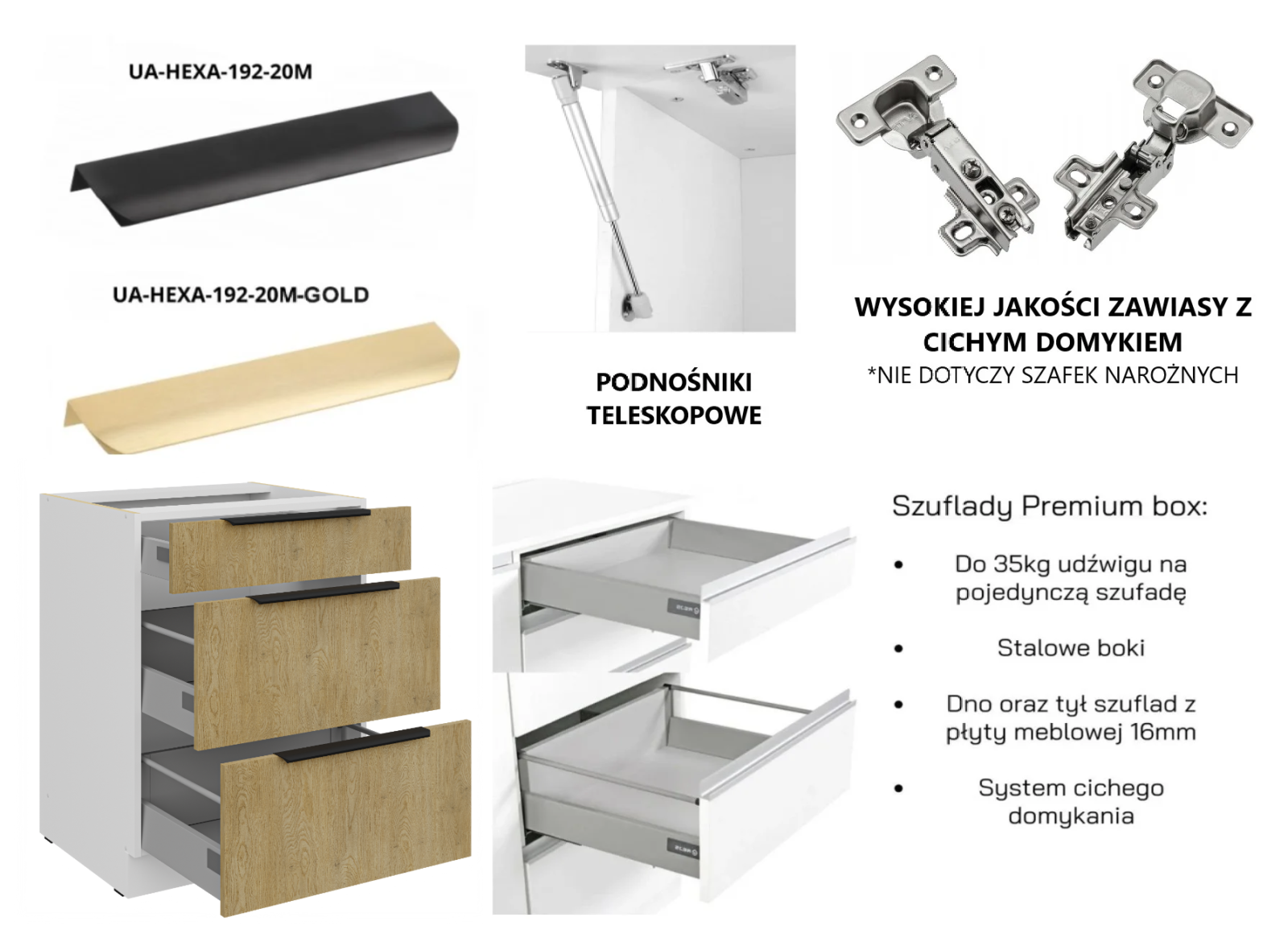 Kuchnia Cremona White 270cm - obrazek 4
